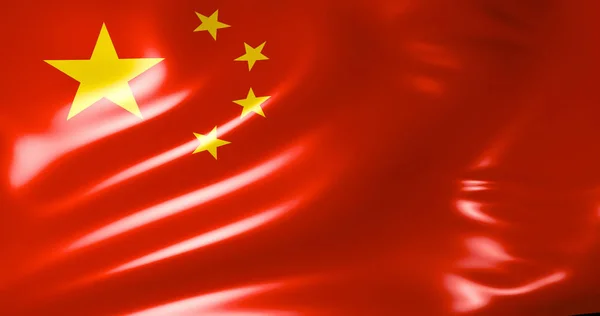 China Flag Waving Flag China Illustration Beijing Quality — Stock Photo, Image