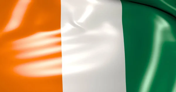 Ierland Vlag Wind Wapperende Vlag Van Ierland Illustratie Kwaliteit Dublin — Stockfoto