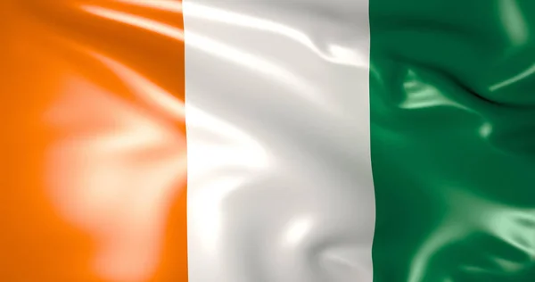 Прапор Ірландії Вітрі Розмахуючи Прапором Ірландії Ілюстрації Якість Дублін — стокове фото