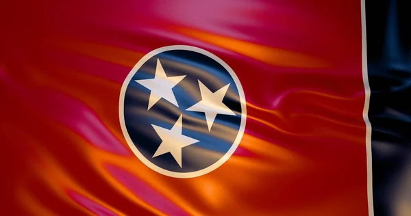 Tennessee Vlag Wind Illustratie Nashville — Stockfoto