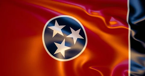 Bandeira Tennessee Vento Ilustração Nashville — Fotografia de Stock