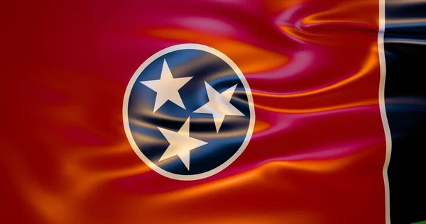 Tennessee Flag Wind Illustration Nashville — Stock Photo, Image