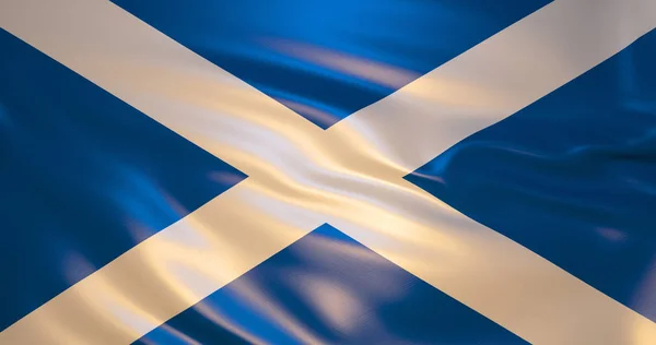 Skotsko Vlajka Větru Obrázek Edinburgh — Stock fotografie