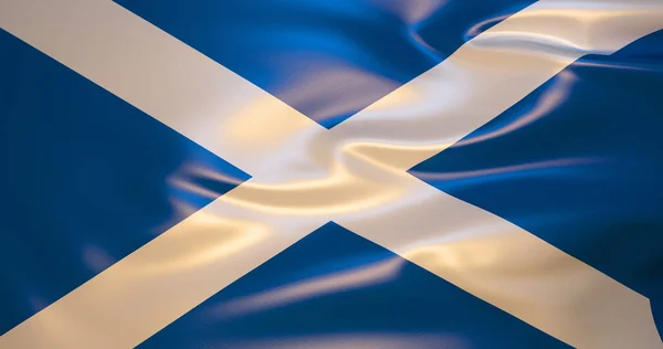 Bandeira Escócia Vento Ilustração Luxemburgo — Fotografia de Stock
