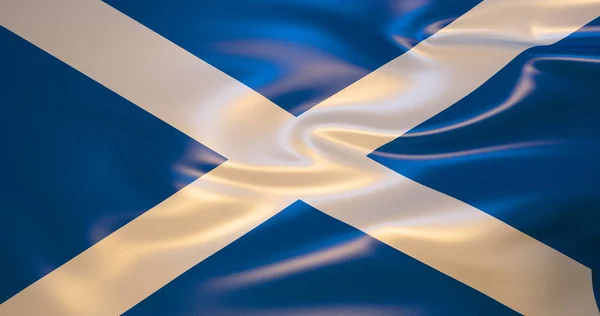 Bandeira Escócia Vento Ilustração Luxemburgo — Fotografia de Stock