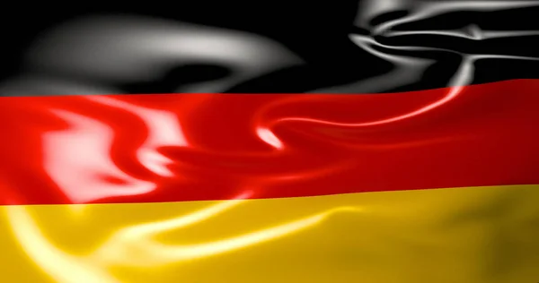 Σημαία Γερμανίας Στον Άνεμο Απεικόνιση Βερολίνο Αμβούργο Ντόρτμουντ Μόναχο Κολωνία — Φωτογραφία Αρχείου