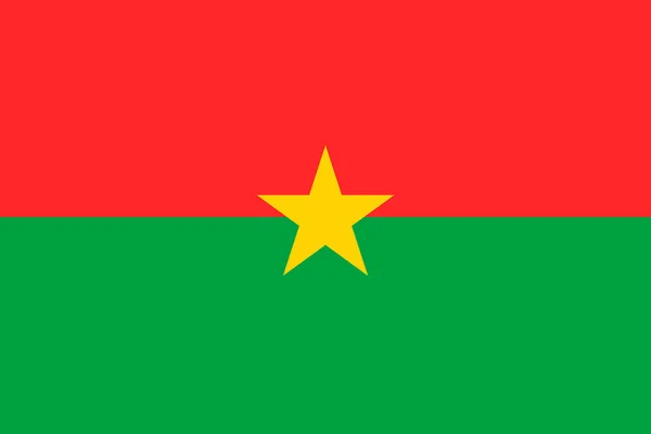 Burkina Faso Vector Bandera Uagadugú — Vector de stock