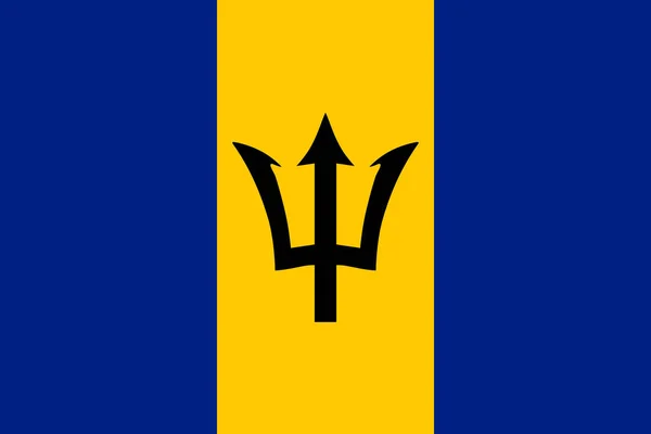 Διάνυσμα Σημαία Μπαρμπάντος Μπριτζτάουν — Διανυσματικό Αρχείο