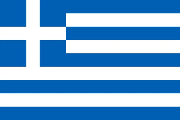 Grécia Bandeira Vetorial Atenas — Vetor de Stock
