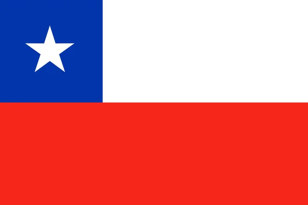 Vlag Van Vector Van Chili Santiago — Stockvector