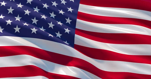 Bandera de EE.UU. fondo patriótico, 3d ilustración — Foto de Stock