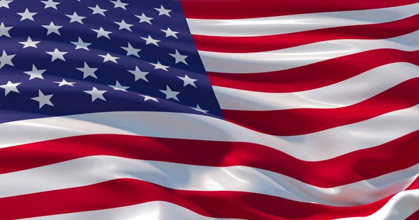 Bandeira dos EUA fundo patriótico, 3d render — Fotografia de Stock