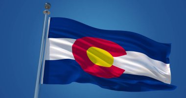 Colorado bayrak Rüzgar, 3d çizim