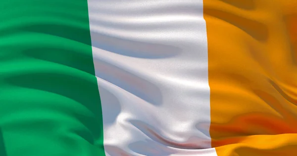 Ireland flag patriotic background, 3d illustration