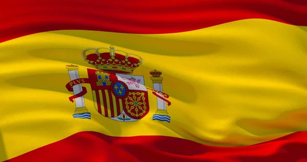 Spanias flagg patriotiske bakgrunn, 3d illustrasjon – stockfoto