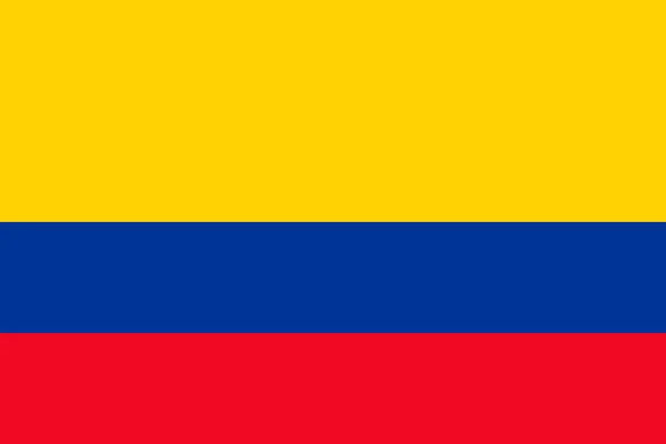 Bandera de Colombia. Ilustración vectorial. Bogotá — Archivo Imágenes Vectoriales