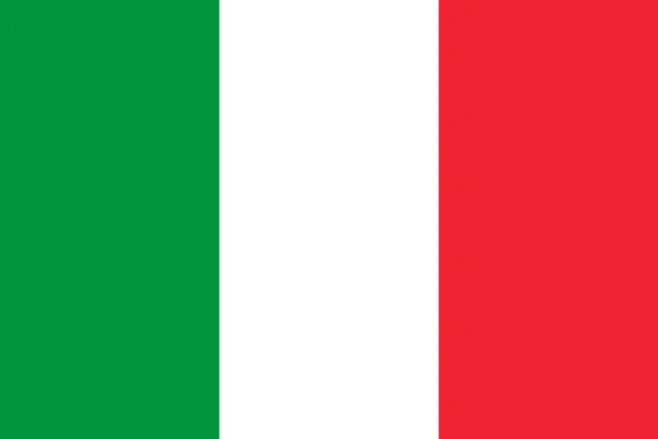 Drapeau national italien. Illustration vectorielle. Rome — Image vectorielle