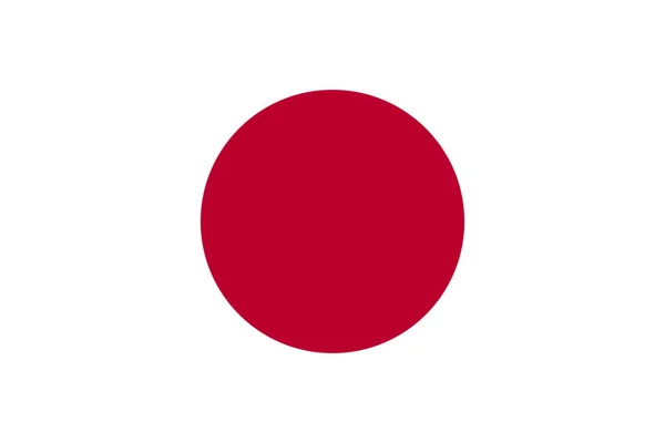 日本の国旗。ベクトルイラスト。東京 — ストックベクタ