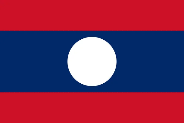 Bandeira vetorial Laos. Símbolo nacional do Laos —  Vetores de Stock