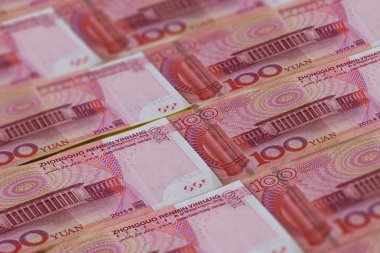 100 Çin Renminbi banknotlar arka plan