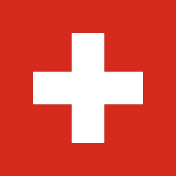 Suíça bandeira vetorial. Bandeira suíça. Berna. —  Vetores de Stock