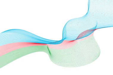 Soyut çizgiler arka plan. Azerbaycan bayrağının renkleri