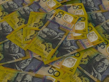 Avustralya'nın parası, arka plan. Makro çekimi