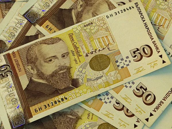 Χρήματα της Βουλγαρίας. Βουλγαρική προέλευση τραπεζογραμματίων — Φωτογραφία Αρχείου