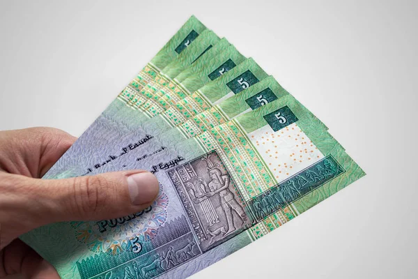 El tutan Mısır Poundu. Egp. Mısır Para Birimi.