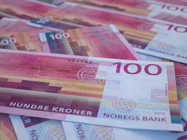 Norwegian krone. Money of Norway. Closeup photo. Oslo. NOK — Stock Photo, Image
