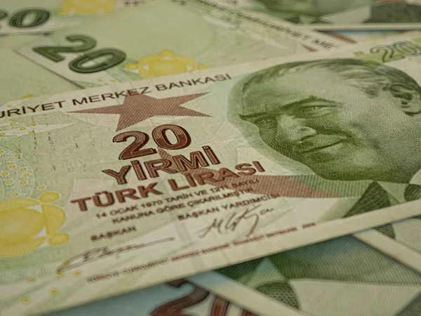 Turkish currency. Money of Turkey business background. Turkish L — Stock Photo, Image