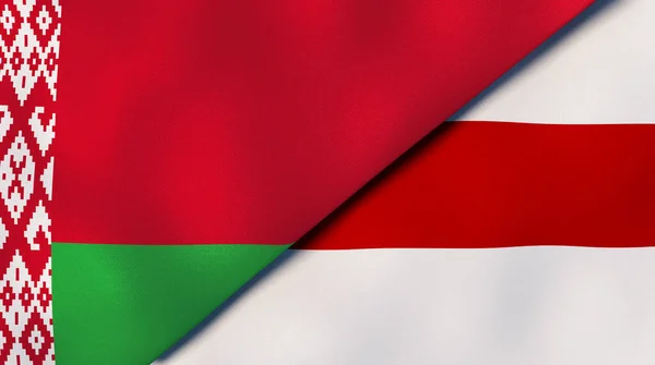 Vlag Van Protesten Wit Rusland Protesten Belarus 2020 Presidentsverkiezingen Belarus — Stockfoto