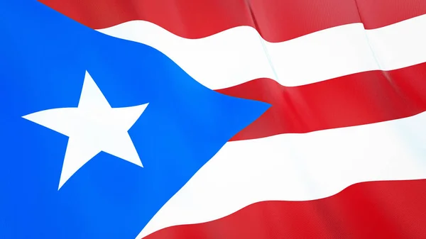 Σημαία Του Πουέρτο Ρίκο Υψηλής Ποιότητας Τρισδιάστατη Απεικόνιση Ιδανικό Για — Φωτογραφία Αρχείου