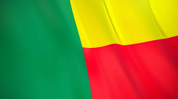 Benin Lobogtató Zászlaja Kiváló Minőségű Illusztráció Tökéletes Hír Riport Események — Stock Fotó