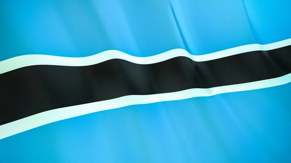 Waving Flag Botswana High Quality Illustration Perfect News Reportage Events — Stock Photo, Image