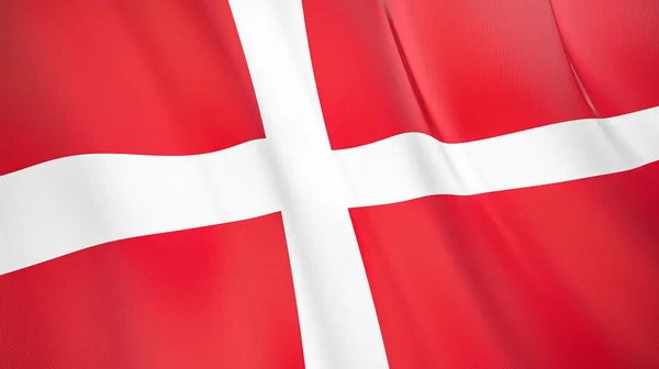 Danmarks Flagga Hög Kvalitet Illustration Perfekt För Nyheter Reportage Evenemang — Stockfoto