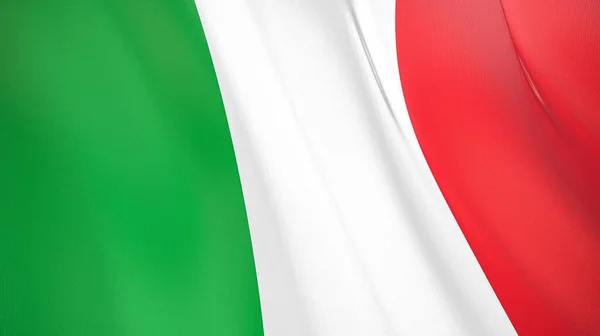 Waving Flag Italy High Quality Illustration Perfect News Reportage Events — Stock Photo, Image