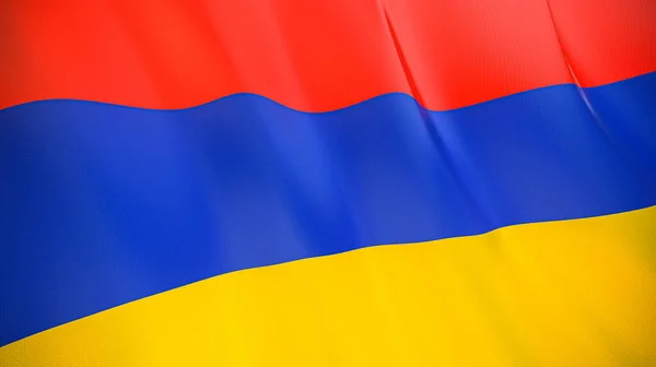 Размахивание Флагом Армении Высококачественная Трехмерная Иллюстрация Перфект Новостям Возрасту Событиям — стоковое фото