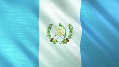 Guatemala 'nın sallanan bayrağı. Yüksek kalite 3 boyutlu illüstrasyon. Haber, haber ve olaylar için mükemmel.. 