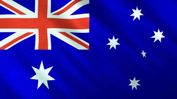 Australiens Flagga Hög Kvalitet Illustration Perfekt För Nyheter Reportage Evenemang — Stockfoto
