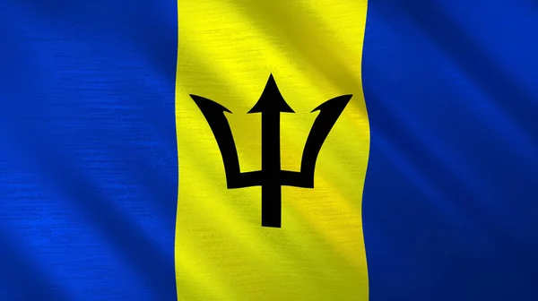 Bandera Ondeante Barbados Ilustración Alta Calidad Perfecto Para Noticias Reportajes —  Fotos de Stock