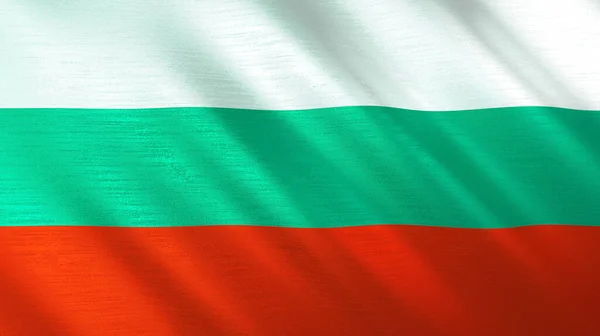 Machająca Flaga Bułgarii Wysokiej Jakości Ilustracja Idealny Wiadomości Reportaż Wydarzenia — Zdjęcie stockowe