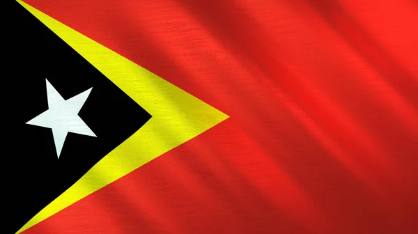Bandeira Acenando Timor Leste Ilustração Alta Qualidade Perfeito Para Notícias — Fotografia de Stock