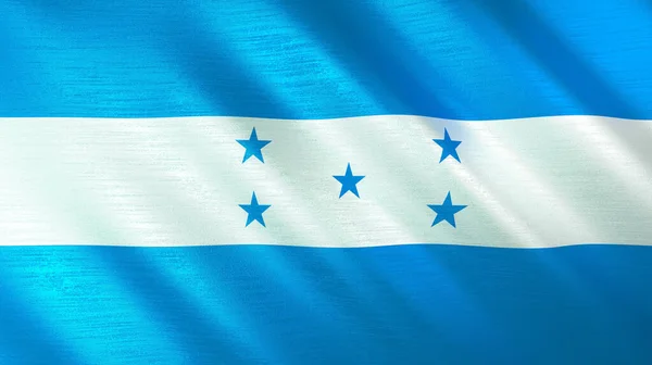 Размахивая Флагом Гондураса Высококачественная Трехмерная Иллюстрация Перфект Новостям Возрасту Событиям — стоковое фото
