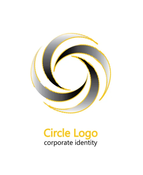 Färgglada Virvel Symbol Dynamiska Cirkeln Logotyp Passar Företagsidentitet Abstrakta Vektor — Stock vektor