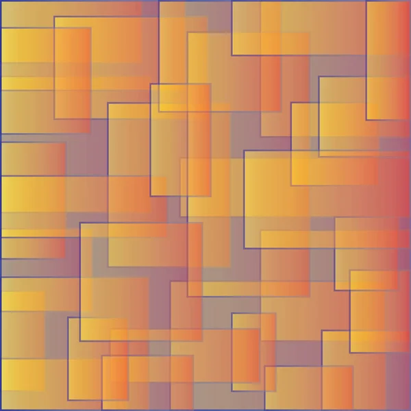 Quadrate Chaotische Geometrische Textur Mit Raum Stil Abstraktes Rechteckmuster Und — Stockvektor