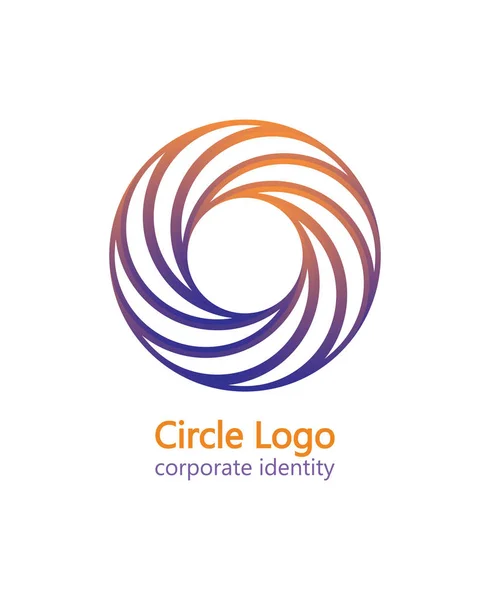 Logotipo Círculo Dinâmico Adequado Para Identidade Corporativa Símbolo Ciclo Infinito — Vetor de Stock