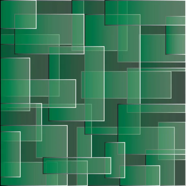 Fondo Verde Con Cuadrados Patrón Abstracto Color Ilustración Vectores Colores — Archivo Imágenes Vectoriales