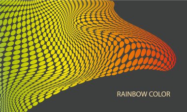 Dinamik bir dalgalar ile parlak arka plan