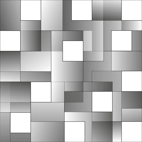 Quadrate abstrakten weißen und grauen Hintergrund. Folge 10 — Stockvektor